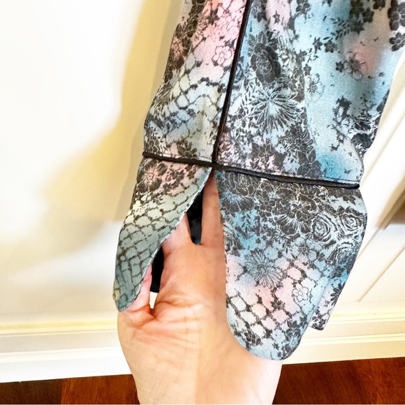 Zadig & Voltaire Women’s Parone Python Flower Pants Multi Camou Rare HTF Blogger - Picture 9 of 13